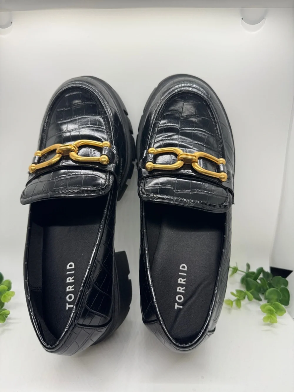 Torrid Croco Platform Loafers 9WW